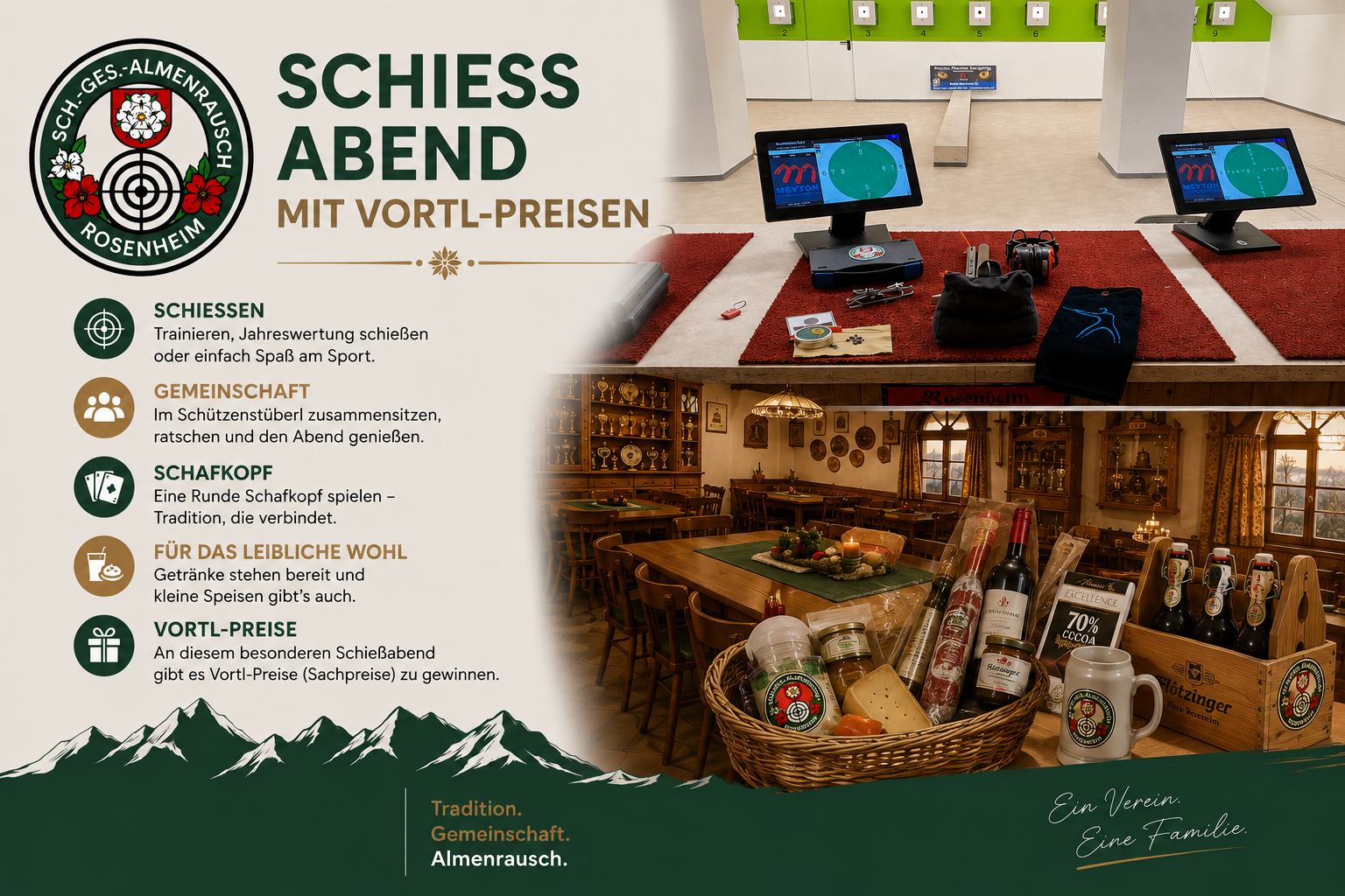 Vortlschießen und Schießabend